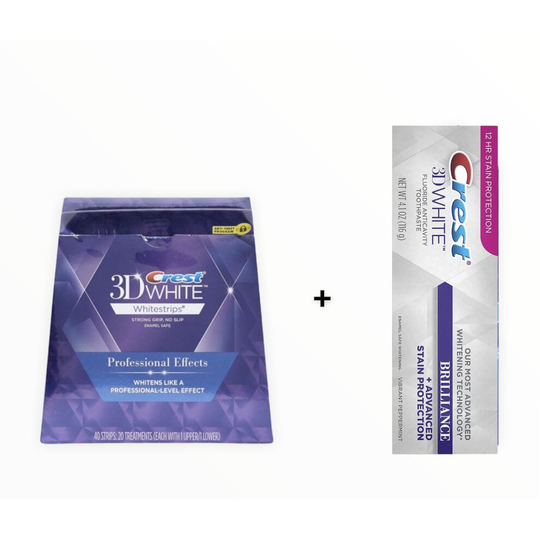 Crest teeth whitestrips 1 box 20 pouches HK Ver+Brilliance Toothpaste