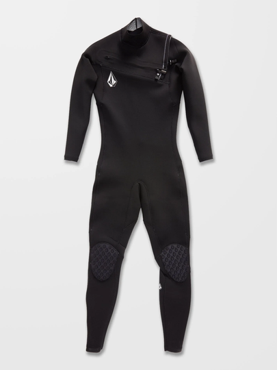 Men's Volcom Modulator 3/2Mm Chest Zip Wetsuit - BLACK
