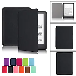 Tablet Case Cover For Amazon Kindle Paperwhite 6.8'' 11th Paperwhite 6'' 10th Kindle Oasis 7.0-in Smart Auto Wake / Sleep Dustproof Magnetic Flip Solid Colored Plastic PU Leather Lightinthebox