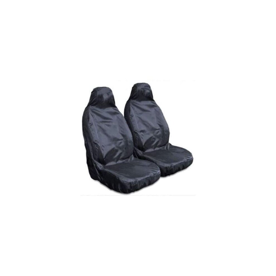 FOR VAUXHALL COMBO VAN - Heavy Duty Black Waterproof Car Seat Covers - 2 x Fronts