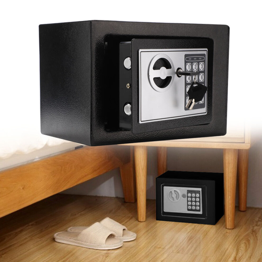 Home Safety Case Electronic Password Security Safe Box 2 Keys