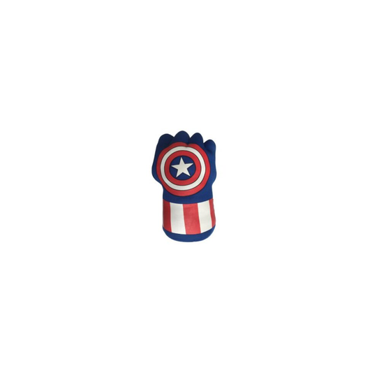 (Captain America) 1Pair Spider-Man Hulk Plush Gloves Boxing Gloves Cosplay Kids Toys Gift