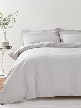 Bianca Fine Linens Organic Cotton 200 Thread Count Percale Duvet Cover Set
