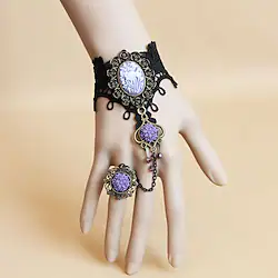 Ring Bracelet / Slave bracelet Accessories Retro Vintage Punk Gothic Alloy For Goth Girl Cosplay Halloween Carnival Masquerade Women's Costume Jewelry Fashion Jewelry Lightinthebox