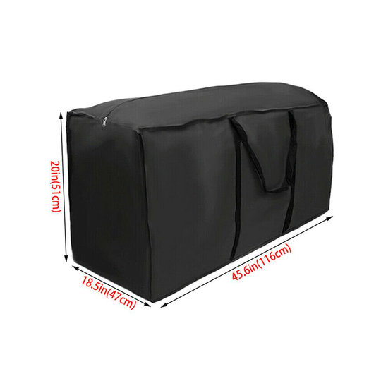 (116x47x51cm) Outdoor Waterproof Garden Cushion Cover Bag