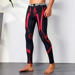 Men's Running Tights Leggings Base Layer Sporty Base Layer Athletic Athleisure Breathable Moisture Wicking Soft Fitness Gym Workout Running Sportswear Activewear Yellow Red Sky Blue Lightinthebox