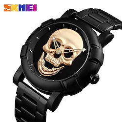 SKMEI Fashion Sport Mens Watches Top Brand Luxury Skull Watch Men 3Bar Waterproof Quartz Wristwatches 9178 Lightinthebox
