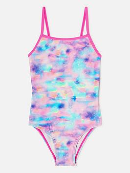 Accessorize Girls Starburst Swimsuit - Multi