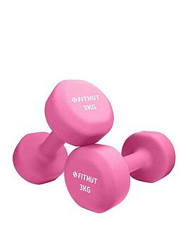 Fithut Dumbbell Twin Pack - 3Kg (Pink)