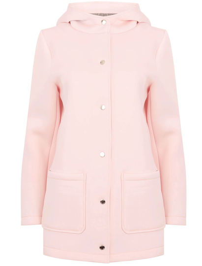 Coats / Jackets Pontoon Neoprene Hooded Mac Coat In Ballet Pink - Tokyo Laundry / 14 - Tokyo Laundry