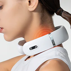 Electric Neck Massager Intelligent Pulse Massager Control Far Infrared Heating Pain Relief Health Care Physiotherapy Relaxation Lightinthebox