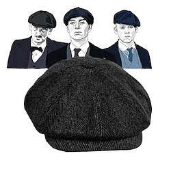 The Great Gatsby Gangster Retro Vintage Roaring 20s 1920s Beret Hat Men's All Costume Hat Vintage Cosplay Event / Party Festival Hat New Year / Peaky Blinders Lightinthebox