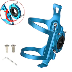 Bike Water Bottle Cage Adjustable Portable Lightweight Protective Durable For Cycling Bicycle Road Bike Mountain Bike MTB Folding Bike Recreational Cycling Aluminum Alloy Black Red Blue Lightinthebox