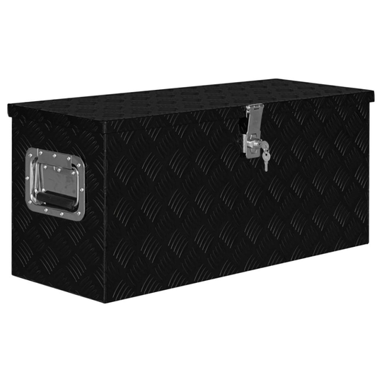 Simply4u Aluminium Box 80x30x35 cm Black