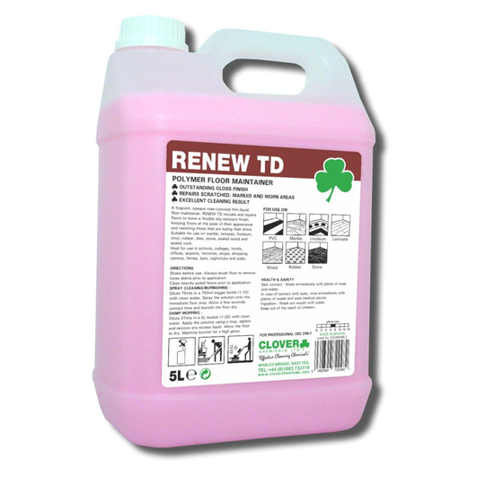 Clover Renew TD Polymer Floor Maintainer ~ 2x5 Litre
