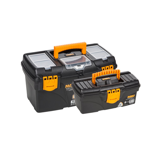 (13" & 18" Twin Pack) Lockable Tool Box + Removable Storage Compartments