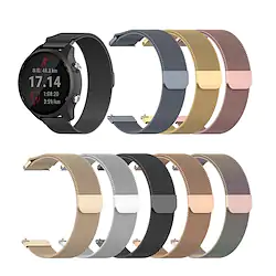 1 pcs Smart Watch Band for Garmin Fenix 7S / 6S / 5S / 5S Plus Fenix 7/6/5/5 Plus Vivoactive 4 Venu 2 Plus / Sq / Sq Music Forerunner 55/245/645/158 18mm 20mm 22mm Stainless Steel Smartwatch Strap Lightinthebox