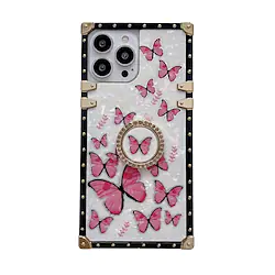 Phone Case For Apple Back Cover iPhone 14 Pro Max 14 Plus 13 12 11 Pro Max Mini X XR XS Kickstand Shockproof Butterfly TPU PC Lightinthebox