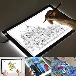A3 A4 A5 Tracing LED Copy Board Stepless Adjustable Brightness Ultra-Thin USB Power Artcraft LED Trace Light Pad Diamond Painting Board also for X-ray Film Viewer Lightinthebox