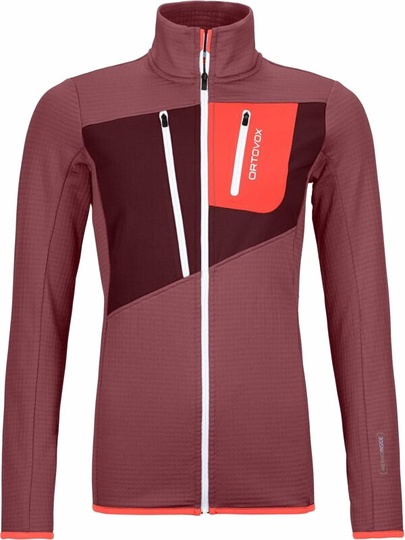 Ortovox Outdoor Jacket Fleece Grid Jacket W Mountain Rose S