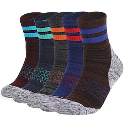 Men's Women's Hiking Socks Ski Socks Sports Socks Winter Outdoor Windproof Warm Breathable Quick Dry Socks Cotton claret Cai Lan Dark Blue for Hunting Ski / Snowboard Fishing Lightinthebox