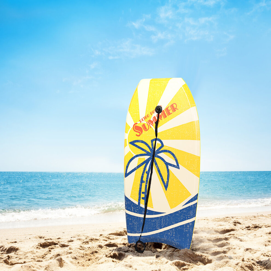 37'' Bodyboard Lightweight Body Board W/ EPS Core XPE Deck HDPE & Slick Bottom