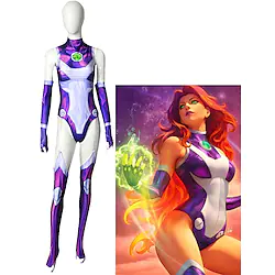 Zentai Suits Starfire Teen Titans Kid's Adults' Cosplay Costumes Leotards Men's Women's Graphic Halloween Carnival Masquerade / Leotard / Onesie Lightinthebox