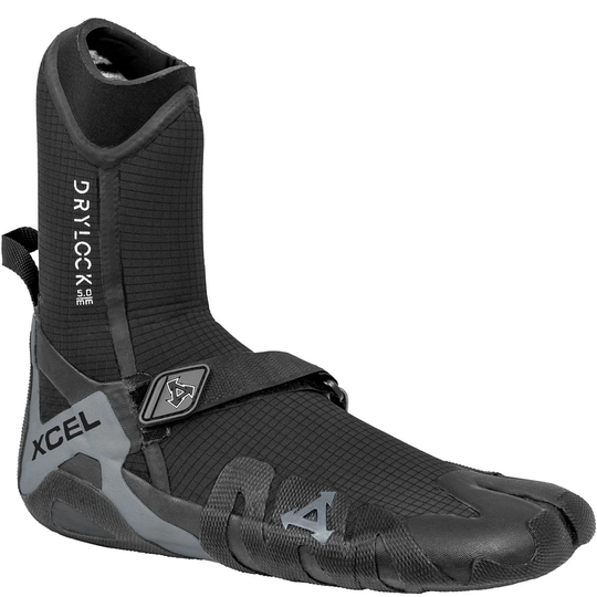 Xcel 5mm Drylock Split Toe Wetsuit Boots - Black