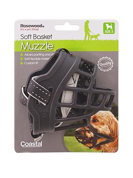 Rosewood Coastal Soft Basket Muzzle Black Size 3