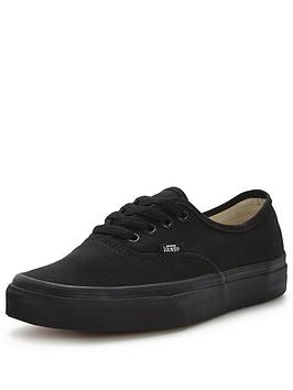 Vans Authentic - Black, Black/Black, Size 11, Men