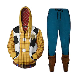 Inspired by Toy Story Lightyear Woody Hat Outfits Outerwear Anime Front Pocket Graphic Pants For Men's Women's Unisex Adults' 3D Print 100% Polyester Casual Daily Lightinthebox