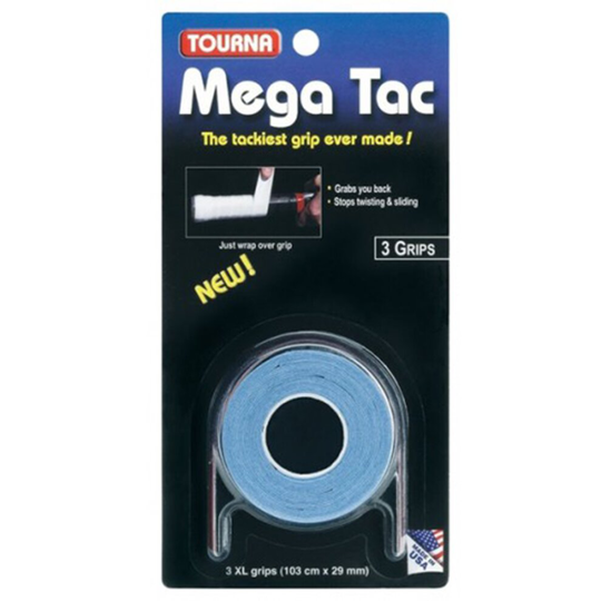 Tourna Mega Tac Badminton/Squash Racket Handle Replacement Overgrip 3 Grip Roll