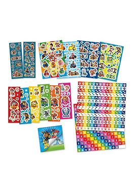 Paw Patrol 3 In 1 Set - Large Sticker Box, Designer Activity Book And Scratch Book