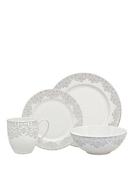 Monsoon Denby Filigree 16-Piece Boxed Dinner Set