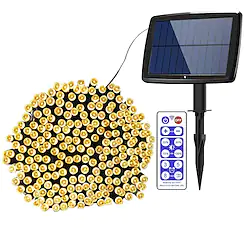 Outdoor Solar String Lights 100M 800LED 50M 500LED Upgraded Fairy Christmas String Lights Ambiance Lighting for Outdoor Patio Lawn Remote Control Memory Function IP65 Waterproof Garden Light Lightinthebox