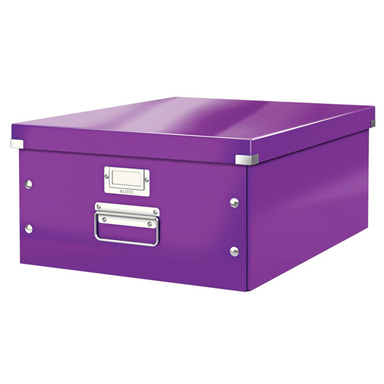 Leitz A3 Storage Box, Click and Store Range 60450062 - Large, Purple