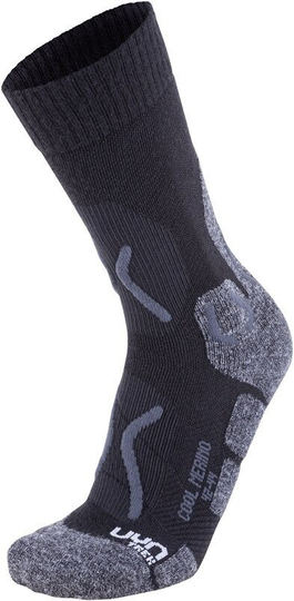 UYN Socks Trekking Cool Merino Grey Melange/Black 42-44