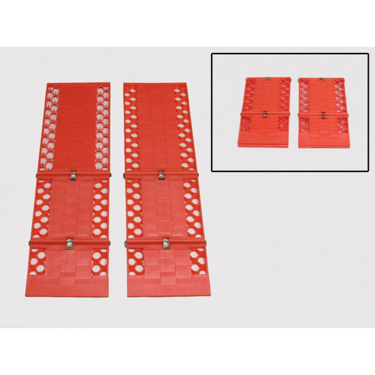 Folding Recovery Traction Mats X2 (Foldable Boards Off Road Tyre Grip)