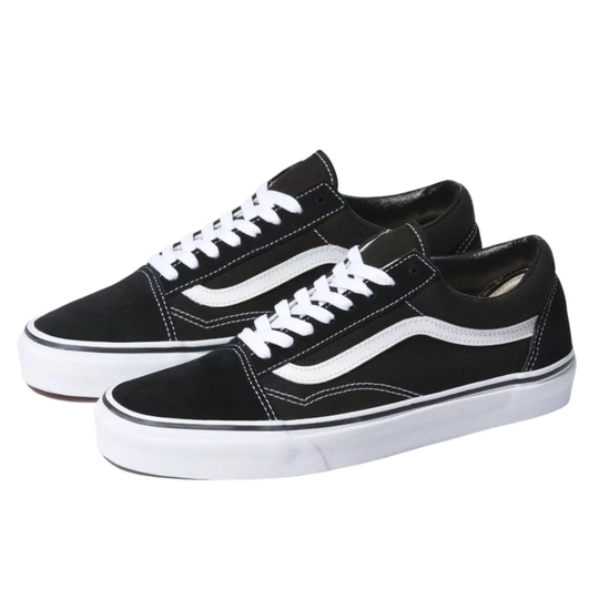 Vans Youth Kids Old Skool Skate Shoes - Black/White