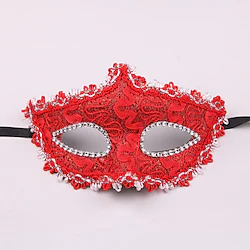 Venetian Mask Masquerade Mask Half Mask Inspired by Cosplay Venetian Purple Yellow Halloween Carnival Masquerade Adults' Women's Female Lightinthebox