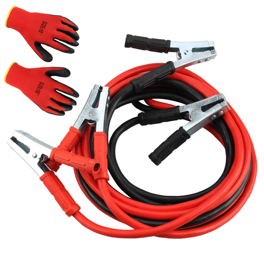 2000AMP 5M Car Van Booster Cables Starter Clamp Heavy Duty and Gloves