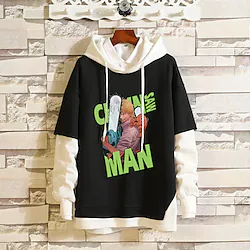Inspired by Chainsaw Man Power Denji Hayakawa Aki Hoodie Cartoon Manga Anime Graphic Hoodie For Men's Women's Unisex Adults' Hot Stamping 100% Polyester Street Daily Lightinthebox