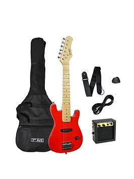 3Rd Avenue Junior Electric Guitar Pack - Red With Free Online Music Lessons