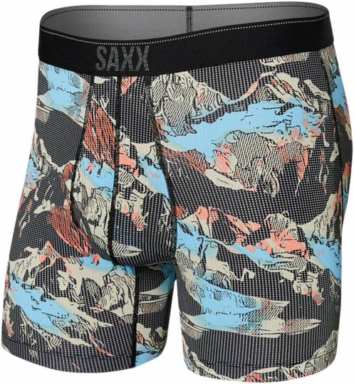 SAXX Quest Boxer Brief Black Mountainscape 2XL