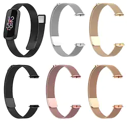 Metal Bands Compatible with Fitbit Luxe Magnetic Stainless Steel Metal Mesh Loop Wristband Replacement for Fitbit Luxe/ Special Edition Men and Women Lightinthebox