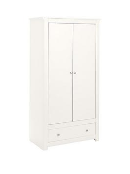 Julian Bowen Radley 2 Door Combination Wardrobe - White