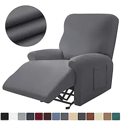 Recliner Slipcover for Living Room,Stretch Spandex Recliner Chair Cover Soft Fitted Recliner Protector with Elastic Bottom for Kids, Pets(2 Armrest Cover,1 Backrest Cover,1 Seat Cover) Lightinthebox