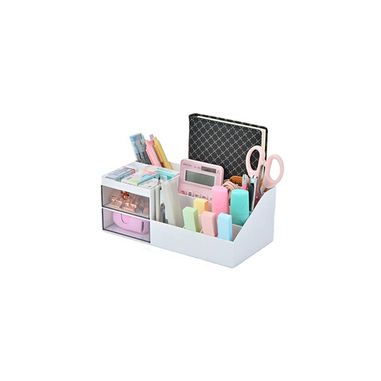 Citmage Desk Organizer Caddy with 12 Compartments Office Workspace Drawer Organizers Desktop Holder Plastic Stationery Supplies Storage Box