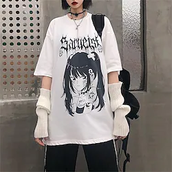 Inspired by Punk Gothic Gothic T-shirt Print Graphic T-shirt For Men's Women's Unisex Adults' Hot Stamping 100% Polyester Casual Daily Lightinthebox