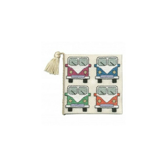 Camper Vans Needle Case Counted Cross Stitch Kit